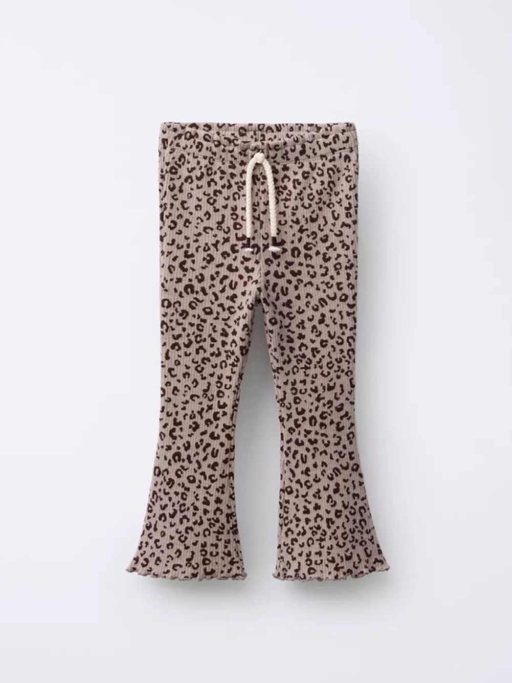 ZARA PRINTED SOFT TOUCH FLARE LEGGINGS